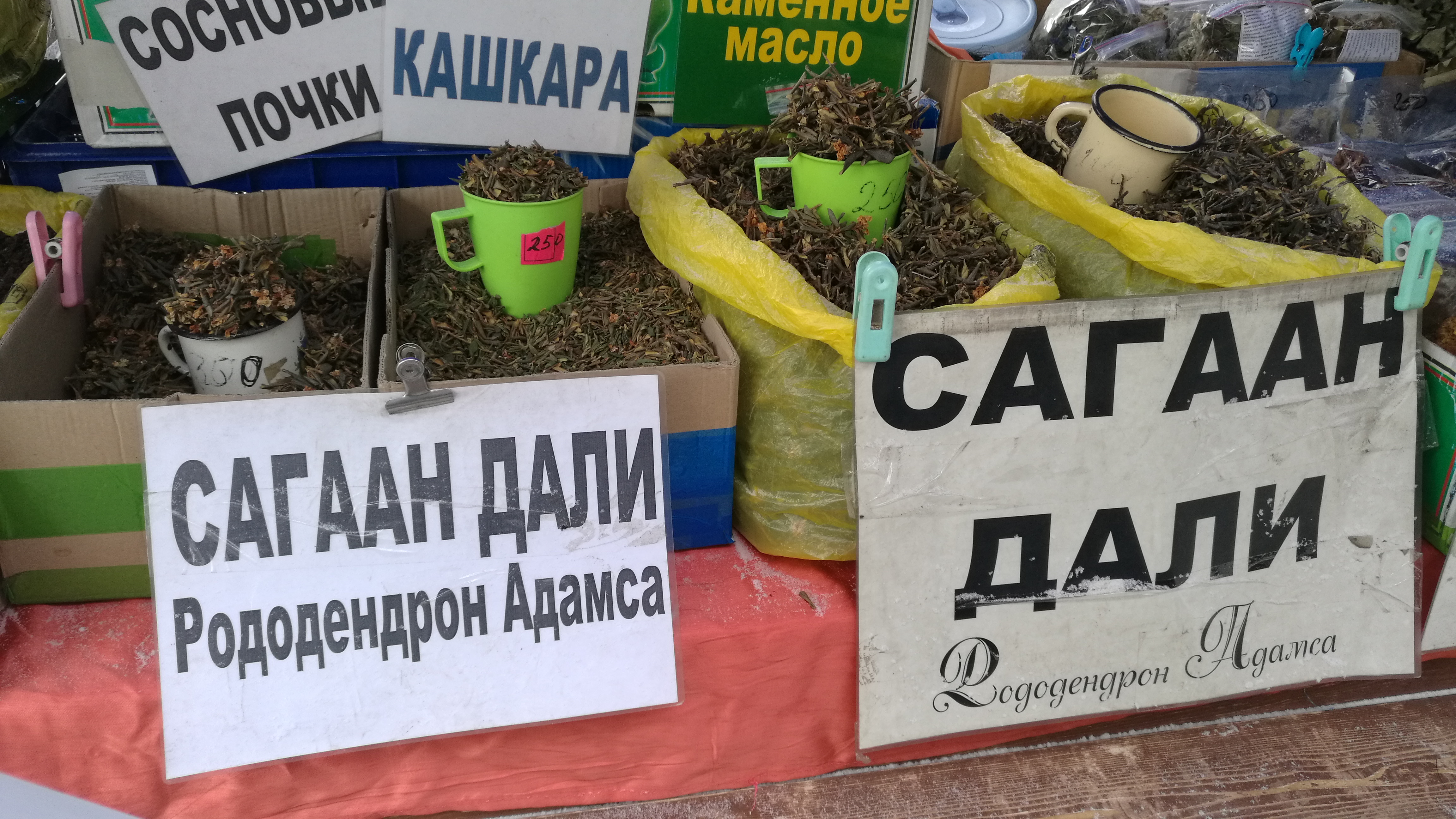 Sagan Dayla at a market in Irkutsk, Russia.