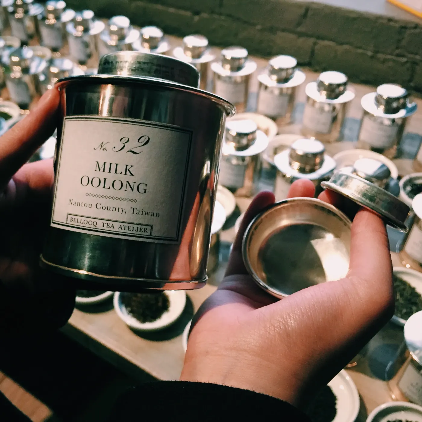 Milky oolong at Bellocq Tea Atelier