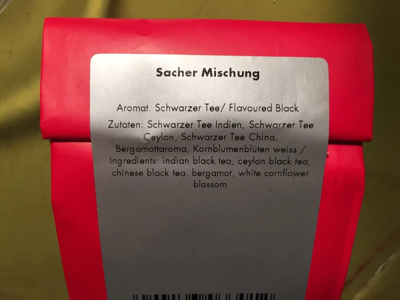 Viennese blend, created last century by Ms Mizzi Thum for the famous Hotel Sacher.